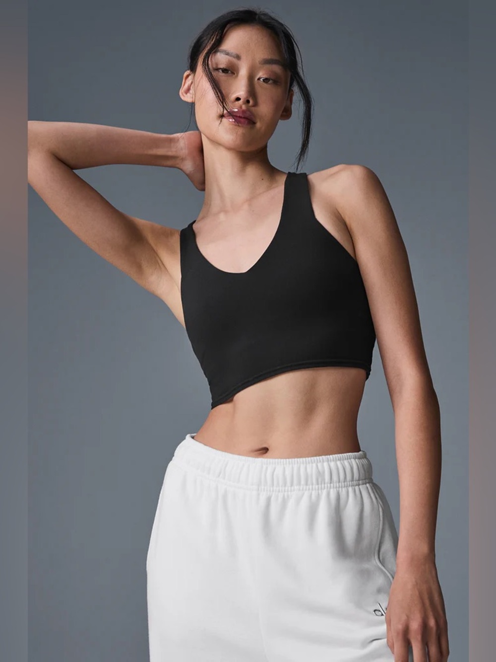 Alo Yoga Airbrush Real Bra Tank Black Size Extra Small